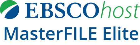 EBSCOhost MasterFILE Elite logo in blue and green text